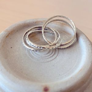 Sundance Catalog Sterling Silver stack ring